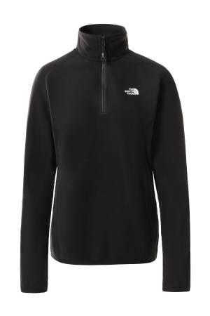 100 Glacıer 1/4 Zıp - Eu Kadın Polar SweatShirt - NF0A5IHN Siyah - The North Face