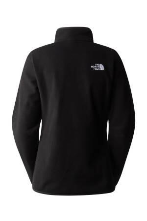 100 Glacıer 1/4 Zıp Kadın Yarım Fermuar Polar - NF0A855M Siyah - The North Face