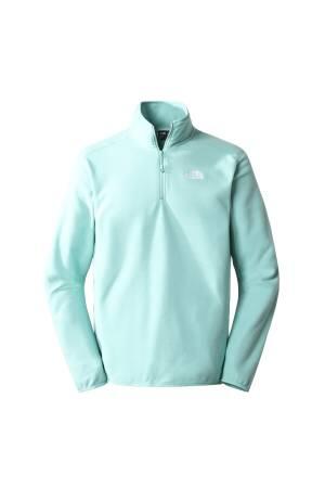 100 Glacıer 1/4 Zıp - Eu Erkek Polar SweatShirt - NF0A5IHP Mint Yeşili - 1