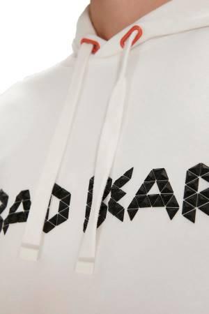 3D Bad Kapüşonlu Erkek SweatShirt - 23.02.12.001 Ekru - 2