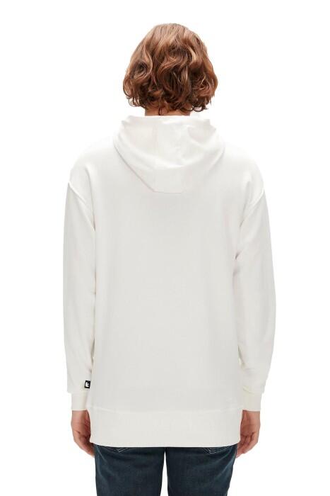 3D Bad Kapüşonlu Erkek SweatShirt - 23.02.12.001 Ekru - 4