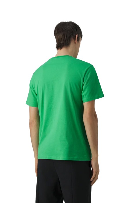 76PM601 R Flock Logo Erkek T-Shirt - 76OAH6R2 Mint Yeşili