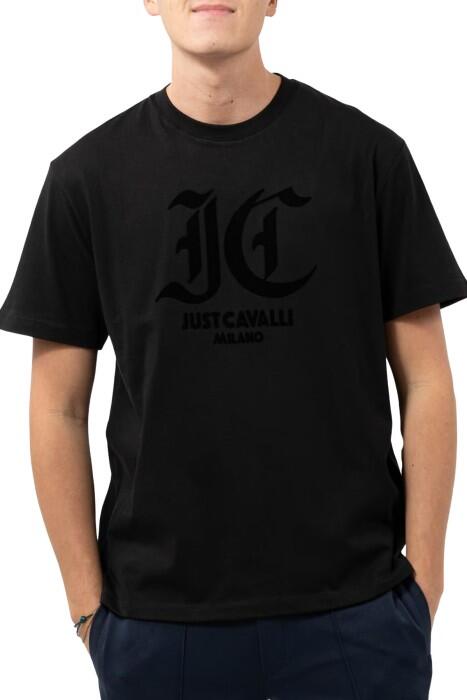 Just Cavalli - 76PM601 R Just Cavalli Mi Erkek T-Shirt - 76OAHC15 Siyah