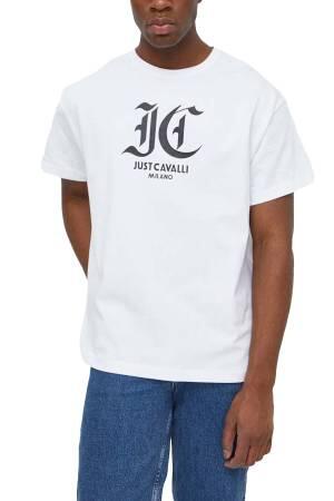 76PM631 O JC Gothic Erkek T-Shirt - 76OAHG00 Beyaz - Thumbnail