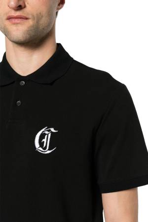 76PM650 S JC Gothic Ric Erkek Polo T-Shirt - 760AGG17 Siyah - Thumbnail