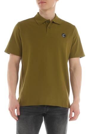 76PM655 R Gothic Patch Erkek Polo T-Shirt - 76OAGG23 Haki - Thumbnail