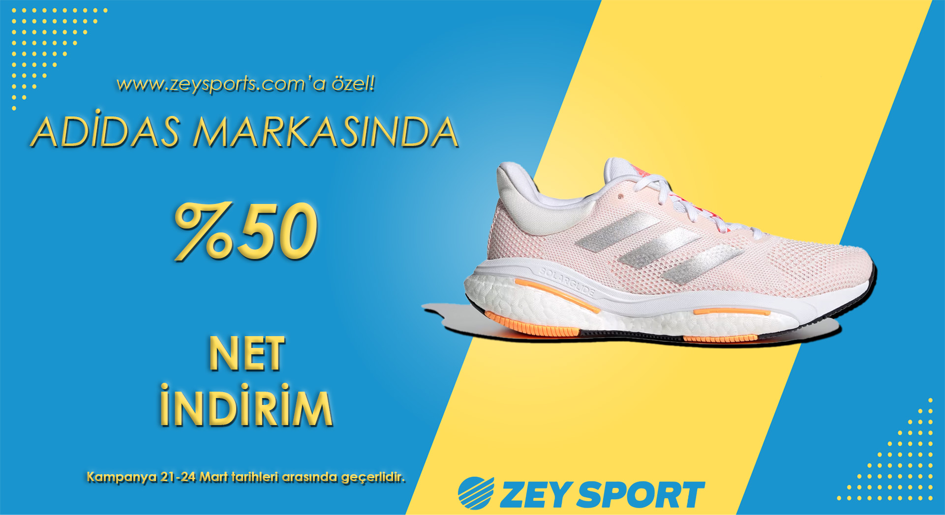 Adidas net %50 indirim