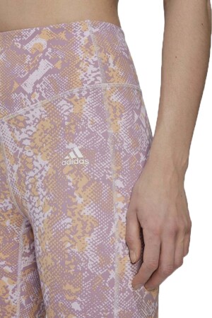 Adidas Hyperglam Aeroready Kadın Tayt - H44775 Pudra Pembe/Yavruağzı - 3
