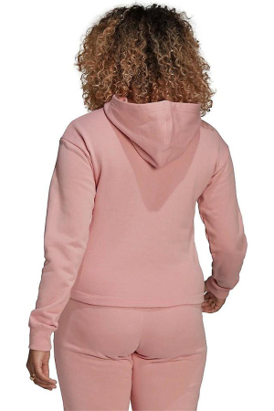 Adidas Kadın Crop Kapüşonlu SweatShirt - HE6884 Pembe - 3