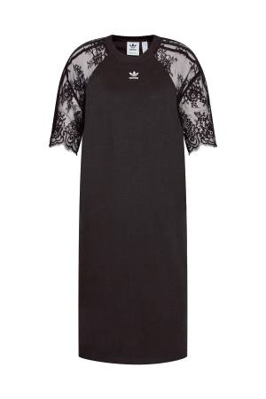 Adidas Kadın T-Shirt Elbise - HC4571 Siyah - 5