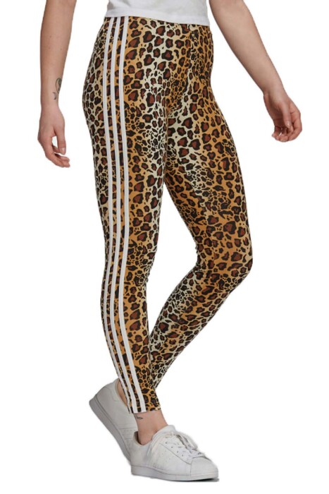 Adidas Kadın Tayt - HB4768 Leopar - 1