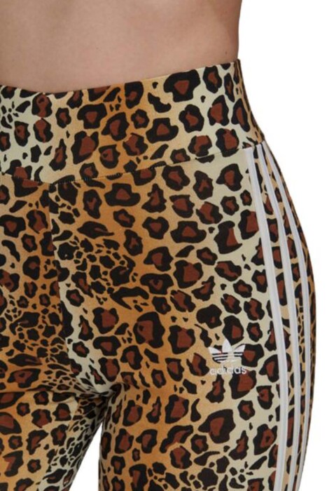 Adidas Kadın Tayt - HB4768 Leopar - 3