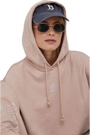 Adidas Kapüşonlu Kadın Elbise - HF9208 Pudra - 4