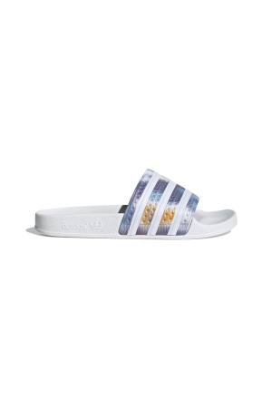 Adilette Kadın Terlik - H00151 Beyaz/Mavi - Adidas