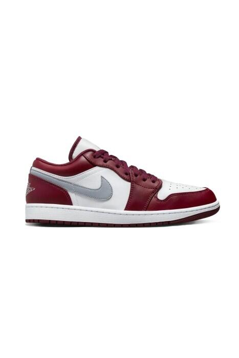 Nike - Air Jordon 1 Low Erkek Ayakkabı - 553558 Bordo/Beyaz
