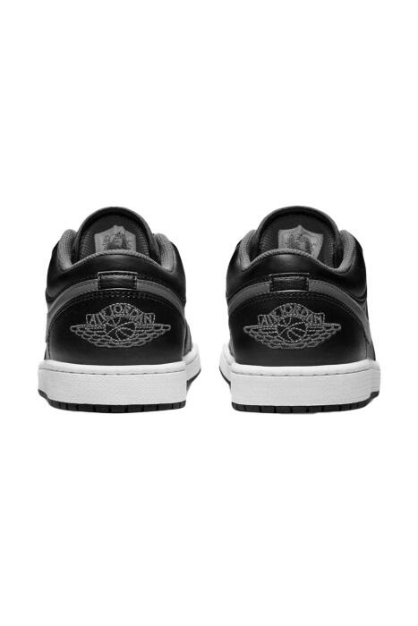 Air Jordon 1 Low Erkek Ayakkabı - 553558 Siyah/Beyaz/Kırmızı - 4