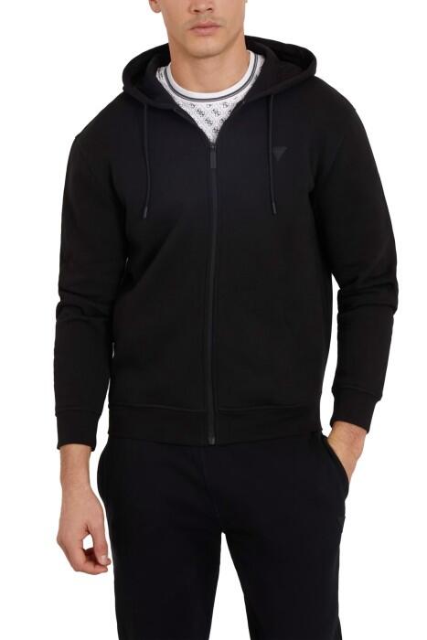 Aldwin Zip Hooded Erkek SweatShirt - Z2YQ28K9V31 Siyah - 1
