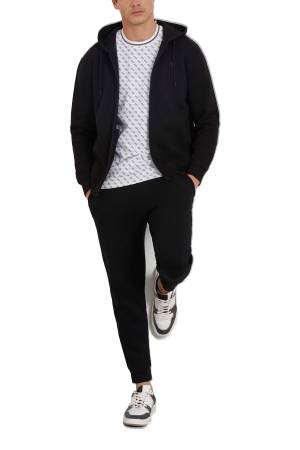 Aldwin Zip Hooded Erkek SweatShirt - Z2YQ28K9V31 Siyah - 2