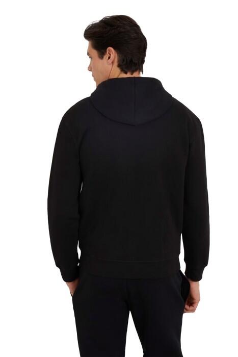 Aldwin Zip Hooded Erkek SweatShirt - Z2YQ28K9V31 Siyah - 3