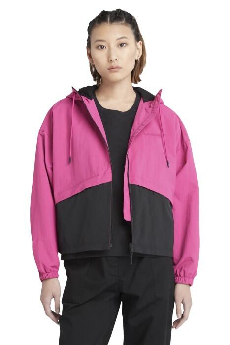 Anti-Uv Windbreaker Kadın Ceket - TB0A6BZJ Pembe/Siyah - 1