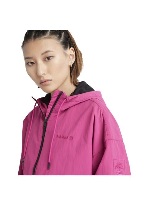 Anti-Uv Windbreaker Kadın Ceket - TB0A6BZJ Pembe/Siyah - 2
