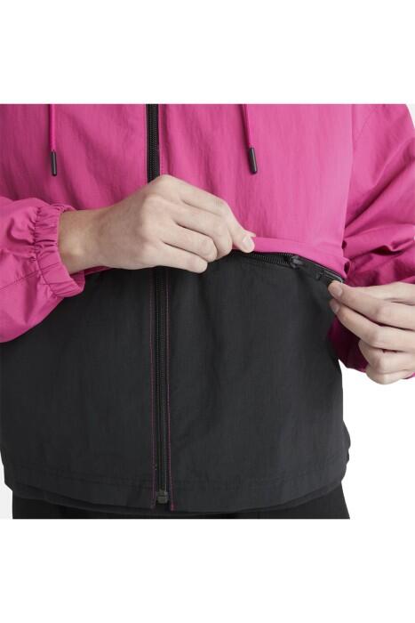 Anti-Uv Windbreaker Kadın Ceket - TB0A6BZJ Pembe/Siyah - 3