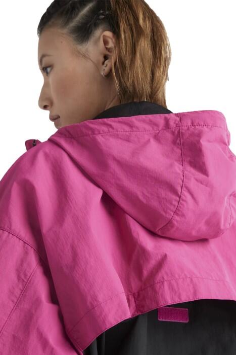 Anti-Uv Windbreaker Kadın Ceket - TB0A6BZJ Pembe/Siyah - 5