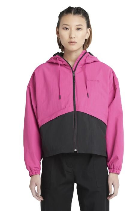 Anti-Uv Windbreaker Kadın Ceket - TB0A6BZJ Pembe/Siyah - 6