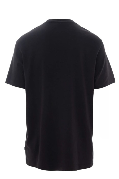 Aplikeli Ve Logo İşlemeli İnterlok Pamuklu Erkek T-Shirt - 50486205 Siyah