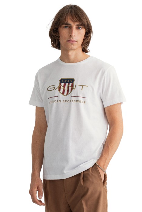 Gant - Archive Shield Erkek T-Shirt - 2003099 Beyaz