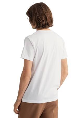 Archive Shield Erkek T-Shirt - 2003099 Beyaz - Thumbnail
