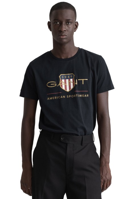 Gant - Archive Shield Erkek T-Shirt - 2003099 Siyah
