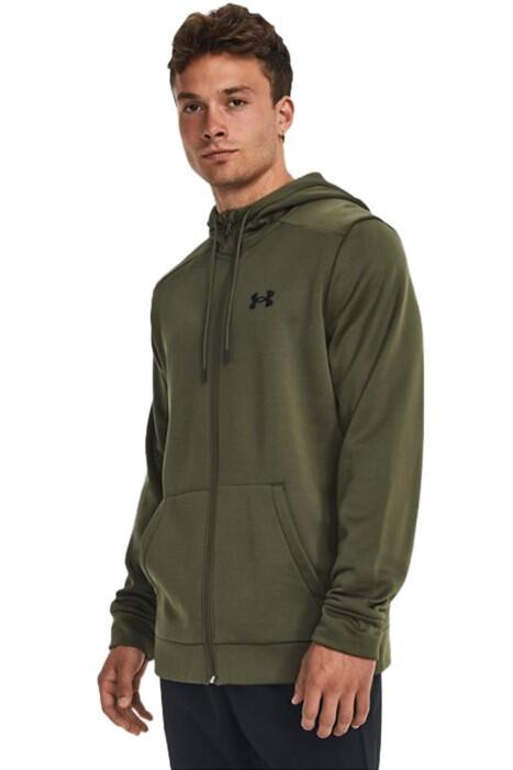 Under Armour - Armour Fleece Fz Hoodie Erkek Tam Boy Fermuarlı SweatShirt - 1373357 Yeşil