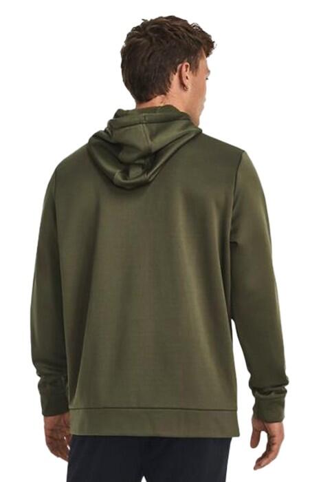 Armour Fleece Fz Hoodie Erkek Tam Boy Fermuarlı SweatShirt - 1373357 Yeşil