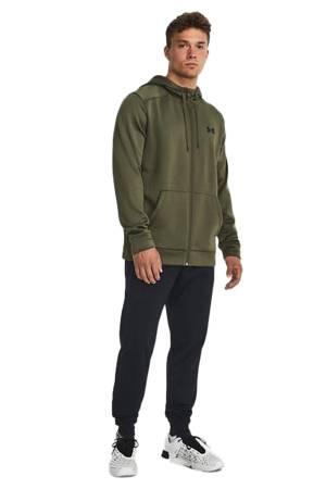 Armour Fleece Fz Hoodie Erkek Tam Boy Fermuarlı SweatShirt - 1373357 Yeşil - 3