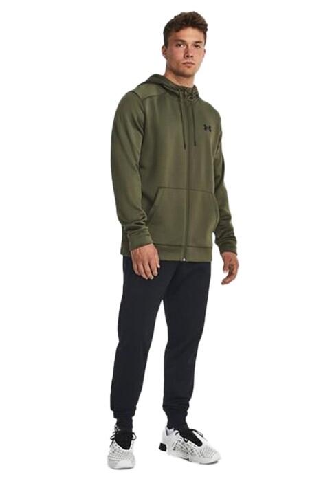 Armour Fleece Fz Hoodie Erkek Tam Boy Fermuarlı SweatShirt - 1373357 Yeşil - 3
