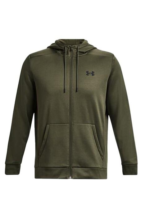 Armour Fleece Fz Hoodie Erkek Tam Boy Fermuarlı SweatShirt - 1373357 Yeşil - 4