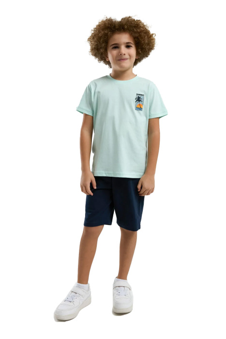 Arnetta Erkek Bermuda Takım - AR3308-S Nil Yeşili - 4