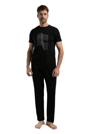 Arnetta Erkek Pijama Takımı - AR3324-S Siyah - 3