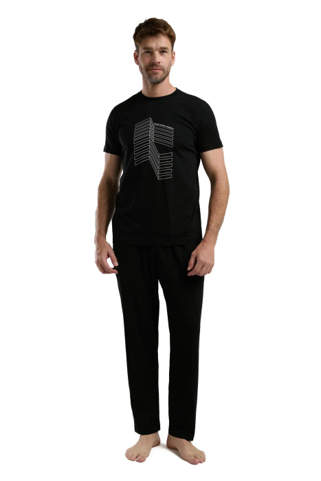 Arnetta Erkek Pijama Takımı - AR3324-S Siyah - 3