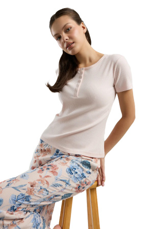 Arnetta Kadın Pijama Takımı - AR3200-S Somon - 1