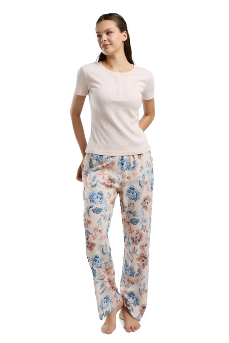 Arnetta Kadın Pijama Takımı - AR3200-S Somon - 3