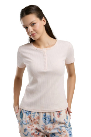 Arnetta Kadın Pijama Takımı - AR3200-S Somon - 4