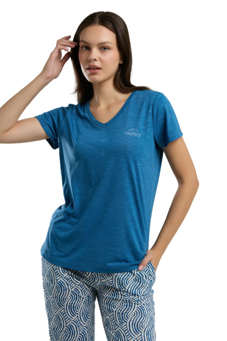 Arnetta Kadın Pijama Takımı - AR3209-S Lacivert - 1