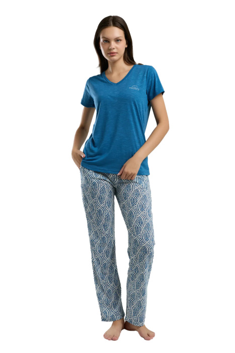 Arnetta Kadın Pijama Takımı - AR3209-S Lacivert - 2