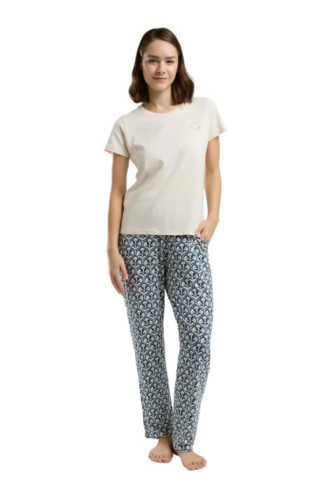Arnetta Kadın Pijama Takımı - AR3212-S Bej - 2