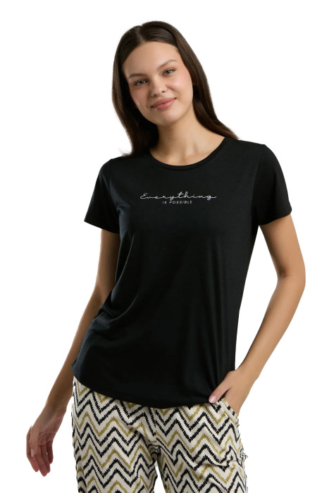 Arnetta Kadın Pijama Takımı - AR3236-S Siyah - 1