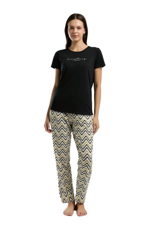 Arnetta Kadın Pijama Takımı - AR3236-S Siyah - 3