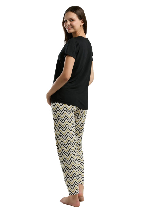 Arnetta Kadın Pijama Takımı - AR3236-S Siyah - 4