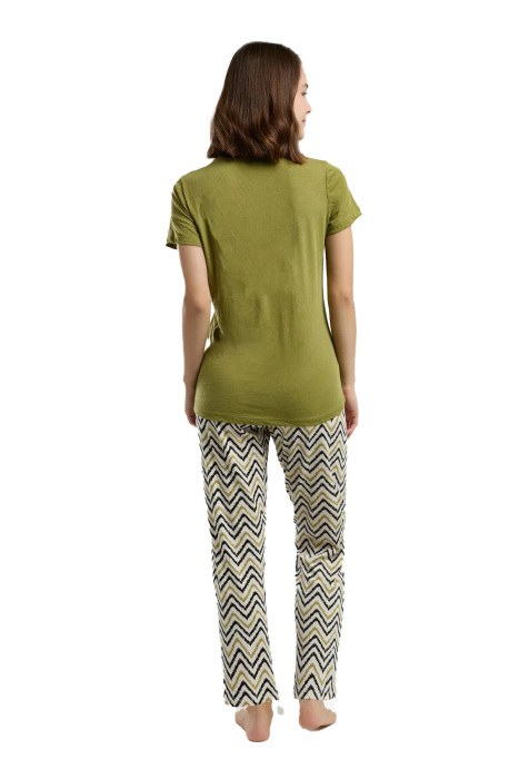 Arnetta Kadın Pijama Takımı - AR3236-S Yağ Yeşili - 5